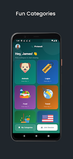 PictureIt - Pictionary official game screen